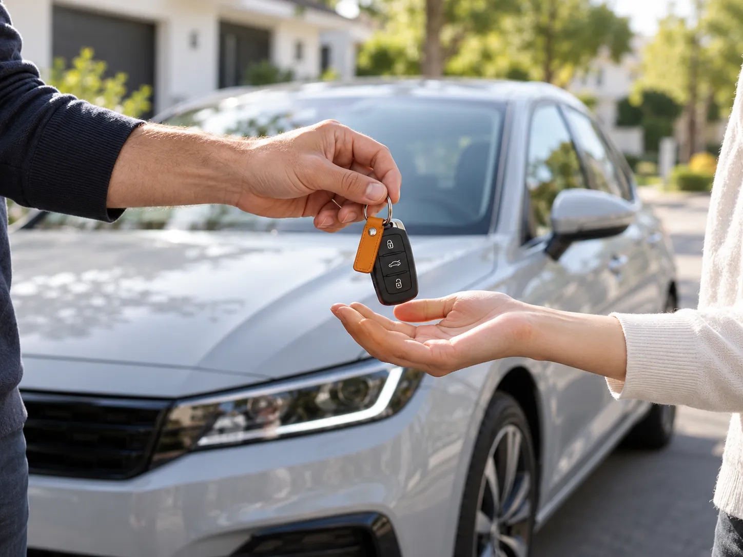 Automobilio raktelio perdavimas pirkėjui