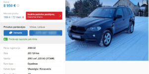 BMW X5 ataskaitos nenustoja stebinti