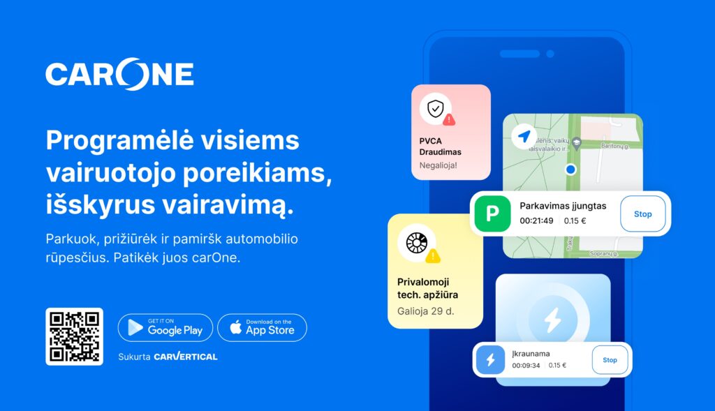 CarOne programėlė